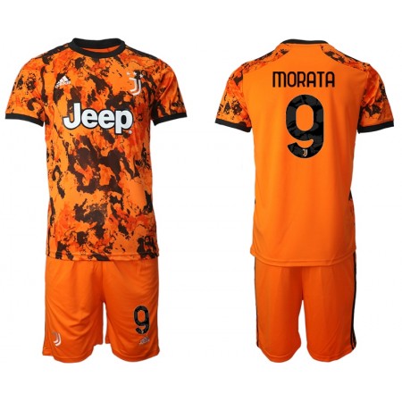 Billiga Fotbollströjor Juventus Morata 9 Barn Tredje tröja 2020/21 Kortärmad